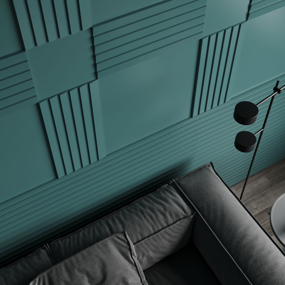 Стеновая панель Ultrawood UW 08 i под покраску (грунт) 2000х240х12 мм